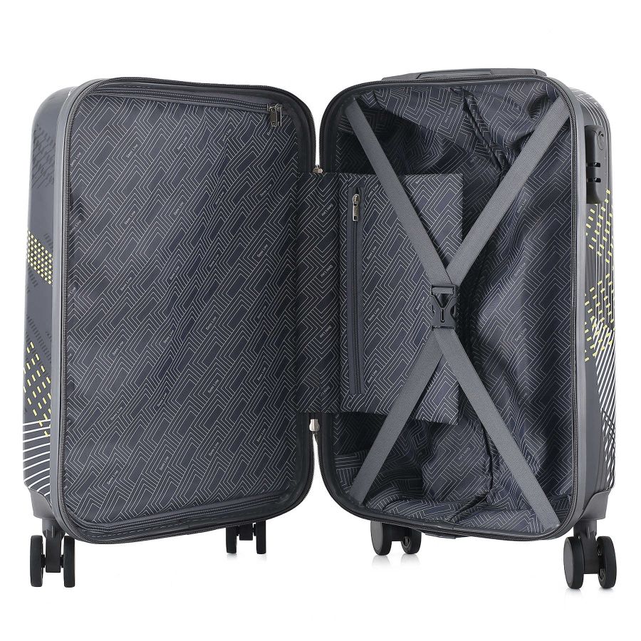 Чемодан малый для ручной клади Semi Line 20 (S) Polycarbonate/ABS-Plastic Black Pattern (T5651-1)