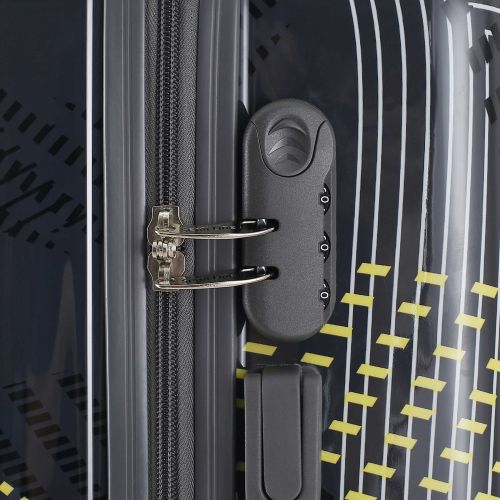 Чемодан малый для ручной клади Semi Line 20 (S) Polycarbonate/ABS-Plastic Black Pattern (T5651-1)