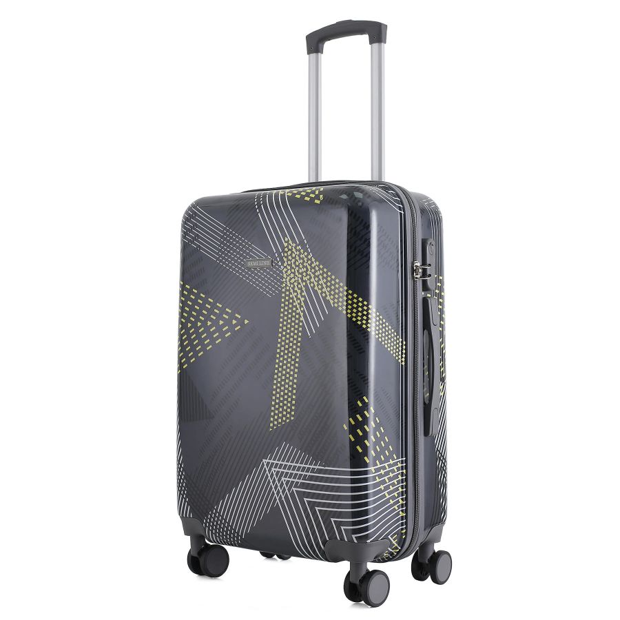 Чемодан средний Semi Line 24 дюйма (M) Polycarbonate/ABS-Plastic Black Pattern (T5651-2)