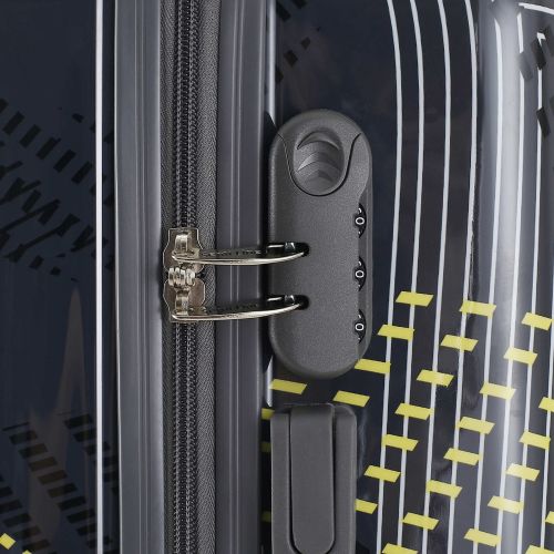 Чемодан средний Semi Line 24 дюйма (M) Polycarbonate/ABS-Plastic Black Pattern (T5651-2)