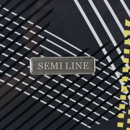 Чемодан средний Semi Line 24 дюйма (M) Polycarbonate/ABS-Plastic Black Pattern (T5651-2)
