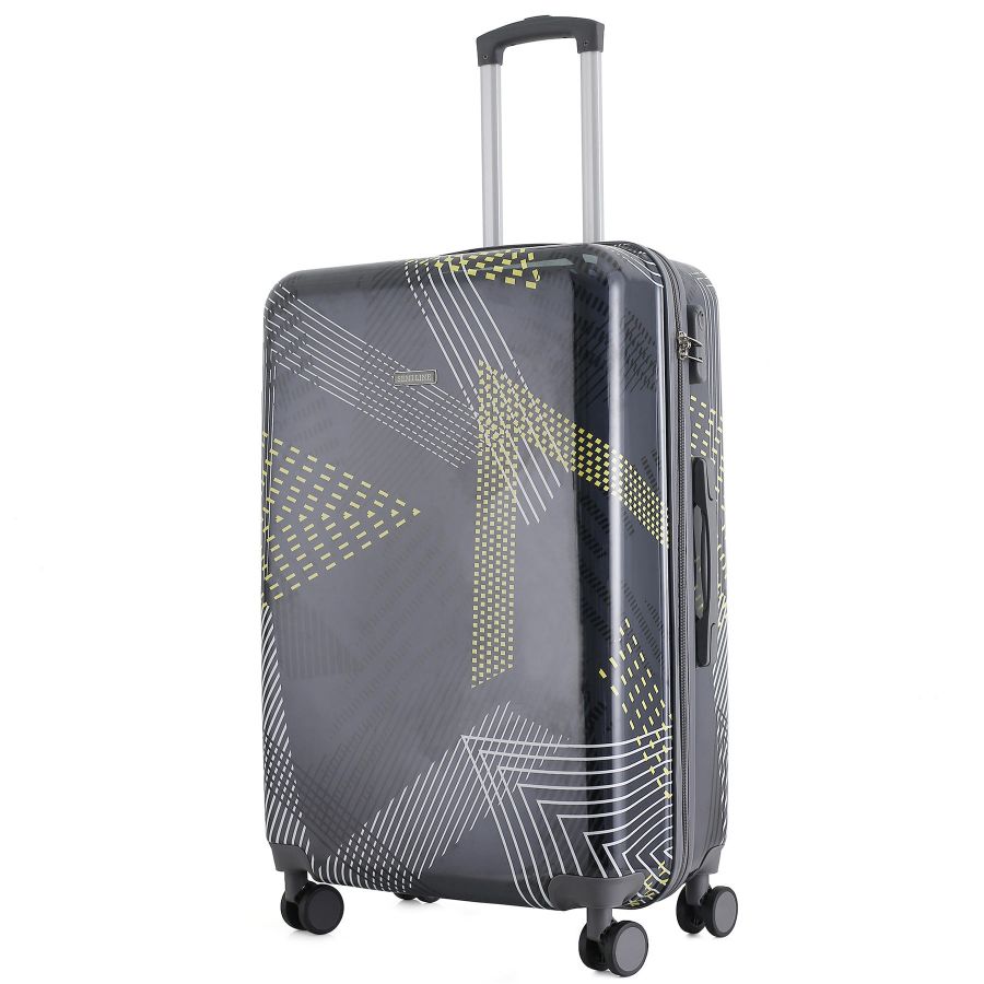 Чемодан большой Semi Line 28 дюймов (L) Polycarbonate/ABS-Plastic Black Pattern (T5651-3)