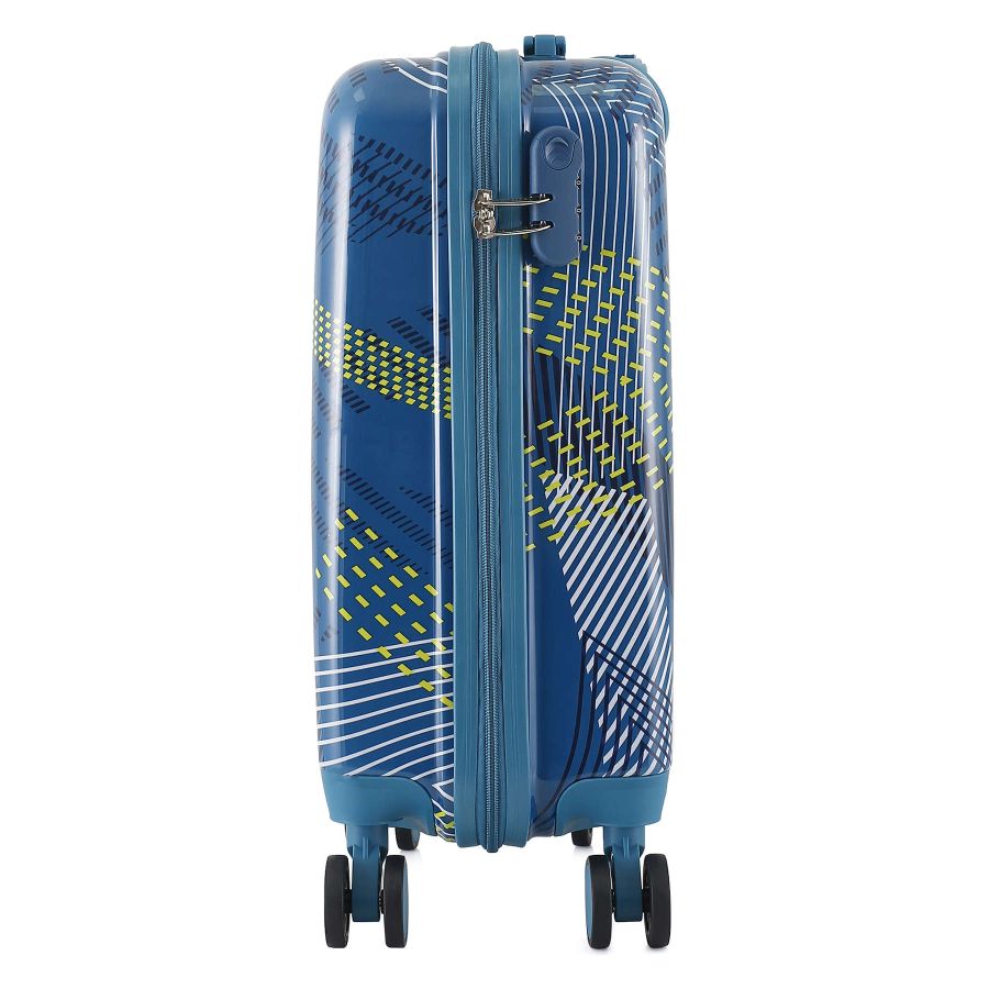 Чемодан маленький под ручную кладь Semi Line 20 (S) Polycarbonate/ABS-Plastic Blue Pattern (T5652-1)
