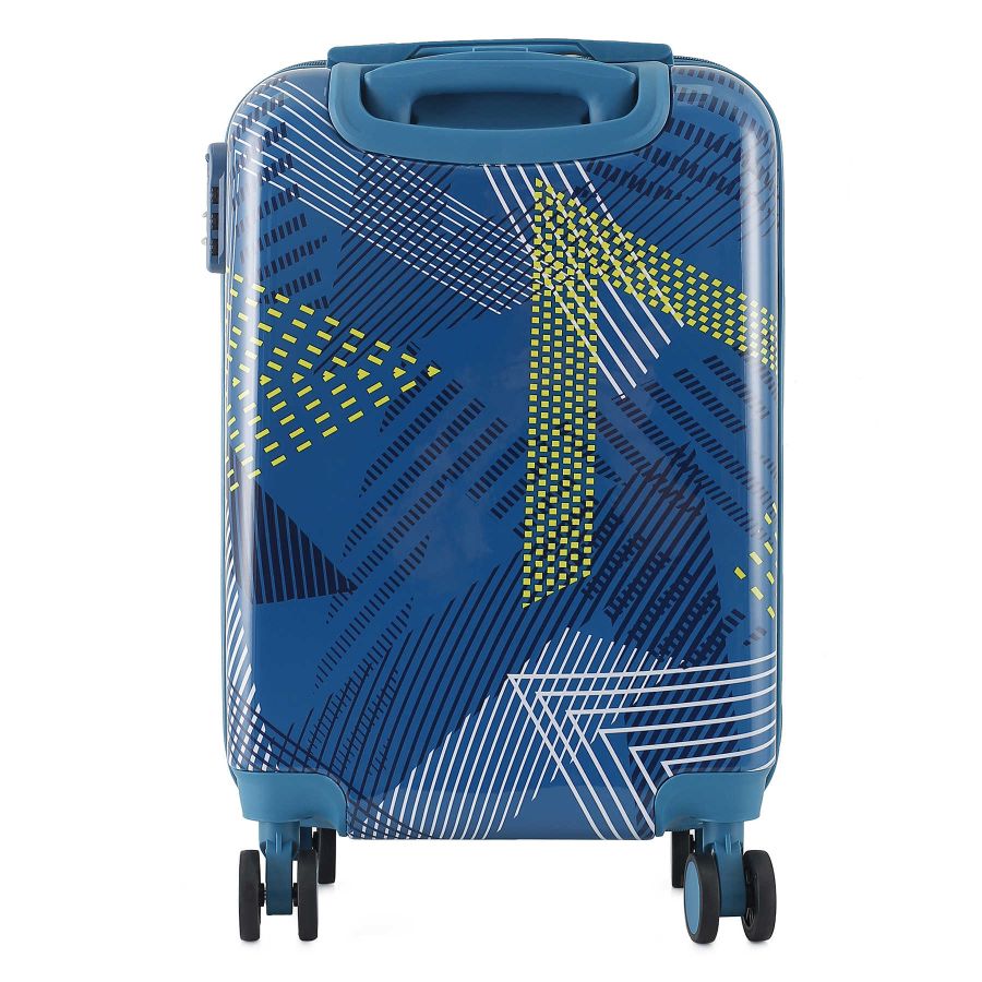 Чемодан маленький под ручную кладь Semi Line 20 (S) Polycarbonate/ABS-Plastic Blue Pattern (T5652-1)