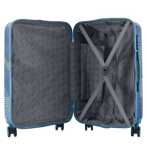 Чемодан средний Semi Line 24 дюйма (M) Polycarbonate/ABS-Plastic Blue Pattern (T5652-2)