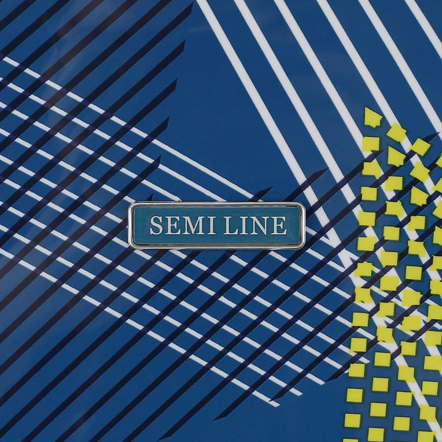 Чемодан средний Semi Line 24 дюйма (M) Polycarbonate/ABS-Plastic Blue Pattern (T5652-2)
