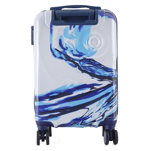 Чемодан маленький под ручную кладь Semi Line 20 (S) Polycarbonate/ABS-Plastic White/Blue Print (T5653-1)