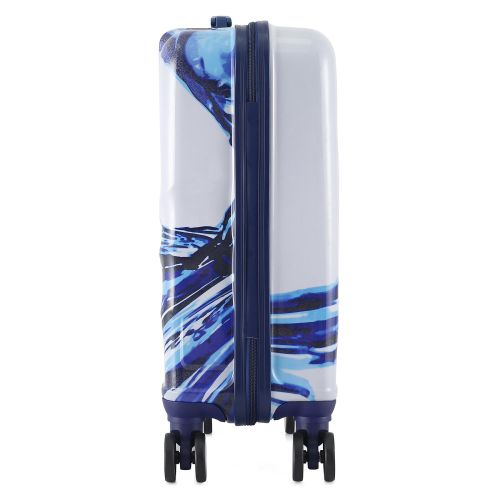 Чемодан маленький под ручную кладь Semi Line 20 (S) Polycarbonate/ABS-Plastic White/Blue Print (T5653-1)
