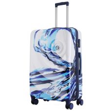 Чемодан большой Semi Line 28 дюймов (L) Polycarbonate/ABS-Plastic White/Blue Print (T5653-3)