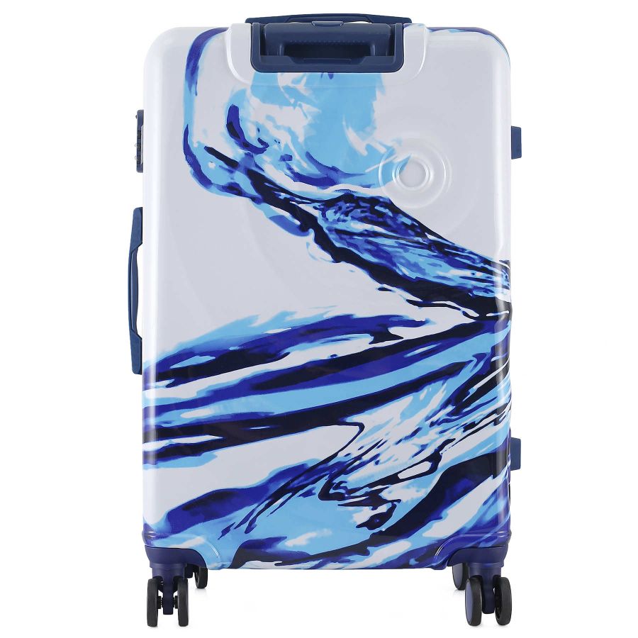 Чемодан большой Semi Line 28 дюймов (L) Polycarbonate/ABS-Plastic White/Blue Print (T5653-3)