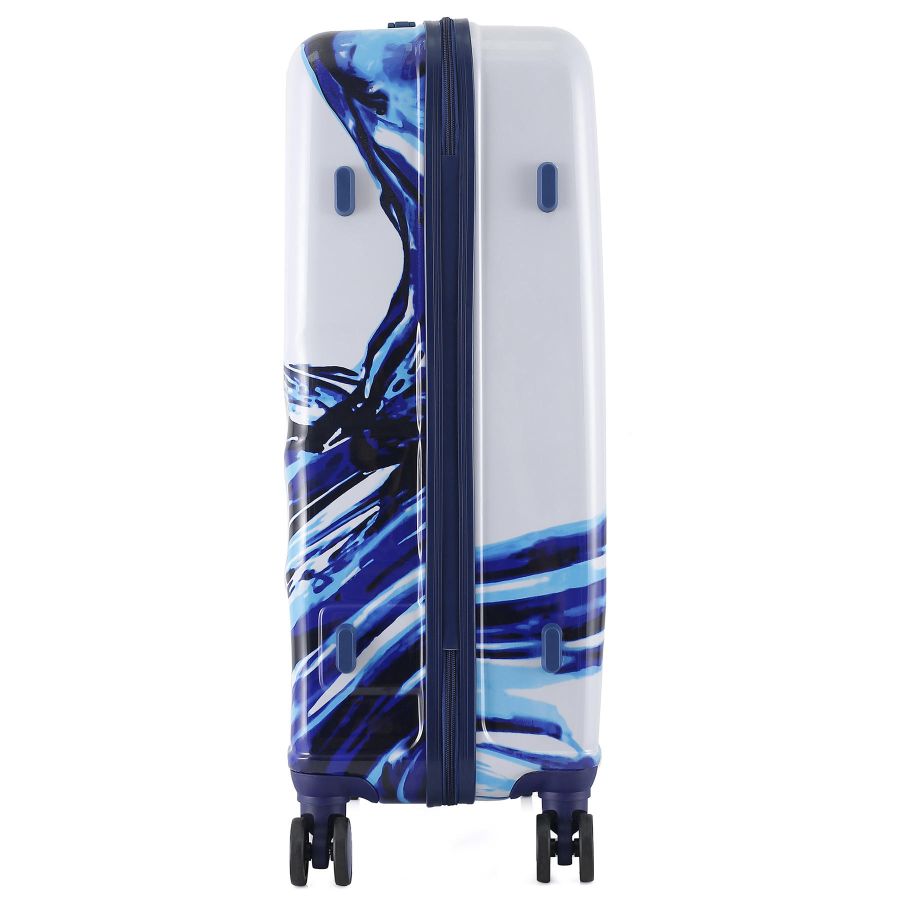 Чемодан большой Semi Line 28 дюймов (L) Polycarbonate/ABS-Plastic White/Blue Print (T5653-3)