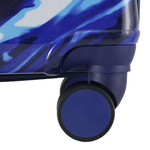 Чемодан большой Semi Line 28 дюймов (L) Polycarbonate/ABS-Plastic White/Blue Print (T5653-3)
