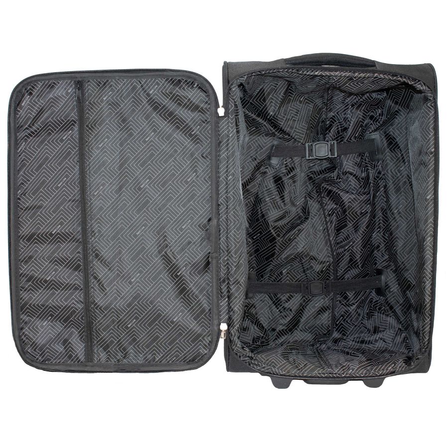 Чемодан средний Semi Line 22 (M) Polyester 600D Black (T5601-2)