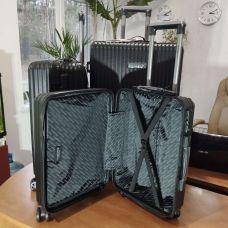 Чемодан Swissbrand Riga 2.0 (L) Black (SWB_LHRIG001L)