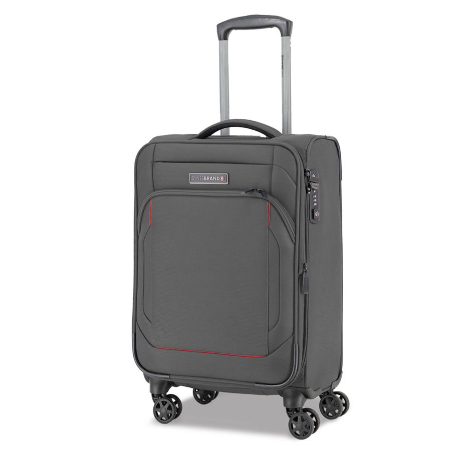 Чемодан средний Swissbrand Celtic (M) Polyester Dark Grey (SWB_LSCEL803M)