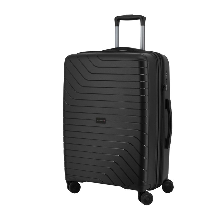 Чемодан маленький под ручную кладь Swissbrand Eden (S) Polypropylene Black (SWB_LHEDE001S)