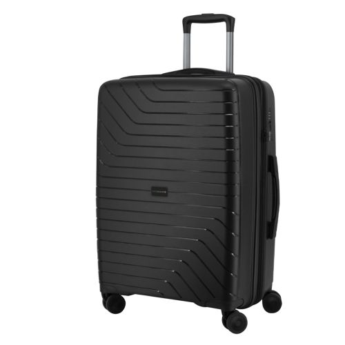 Чемодан средний Swissbrand Eden (M) Polypropylene Black (SWB_LHEDE001M)