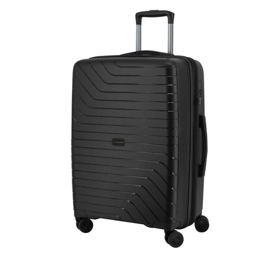 Чемодан средний Swissbrand Eden (M) Polypropylene Black (SWB_LHEDE001M)