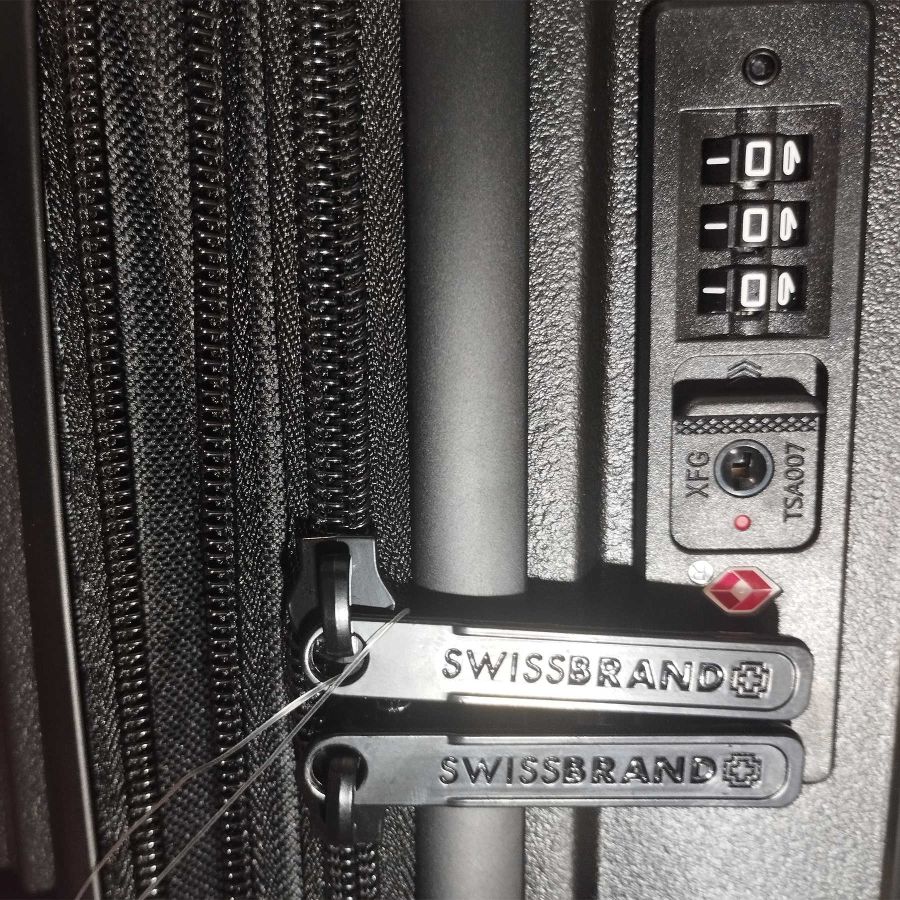Чемодан средний Swissbrand Eden (M) Polypropylene Black (SWB_LHEDE001M)