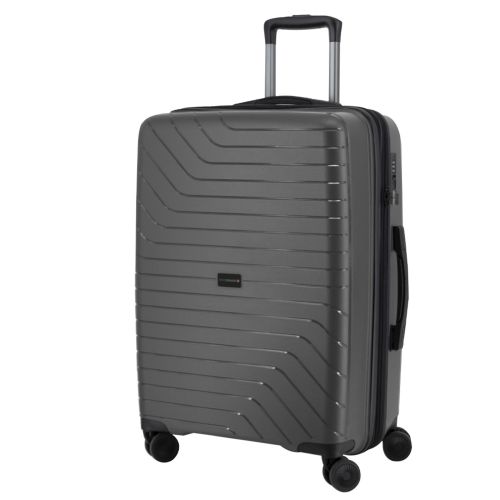 Чемодан большой Swissbrand Eden (L) Polypropylene Charcoal (SWB_LHEDE174L)