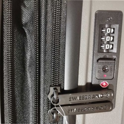 Чемодан большой Swissbrand Eden (L) Polypropylene Charcoal (SWB_LHEDE174L)