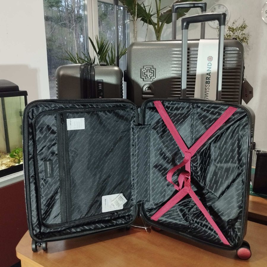 Чемодан маленький под ручную кладь Swissbrand Enstone (S) ABS-Plastic Grey (SWB_LHENS801S)