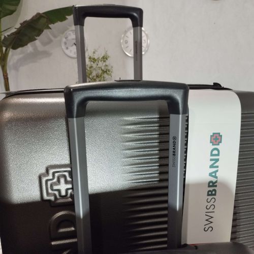 Чемодан маленький под ручную кладь Swissbrand Enstone (S) ABS-Plastic Grey (SWB_LHENS801S)