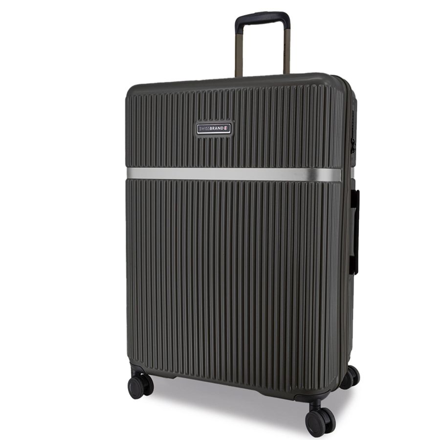Чемодан большой Swissbrand Hazel (L) Polycarbonate/ABS-Plastic Charcoal (SWB_LHHAZ174L)