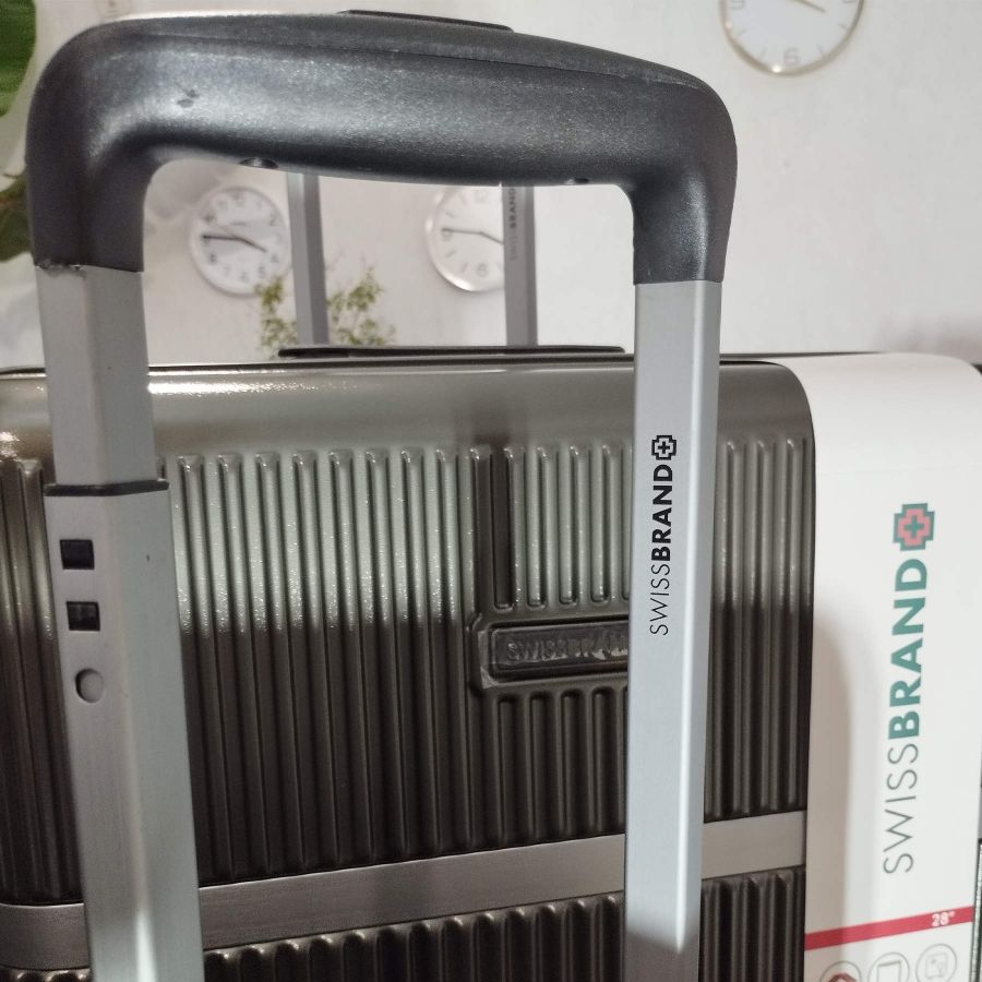 Чемодан большой Swissbrand Hazel (L) Polycarbonate/ABS-Plastic Charcoal (SWB_LHHAZ174L)