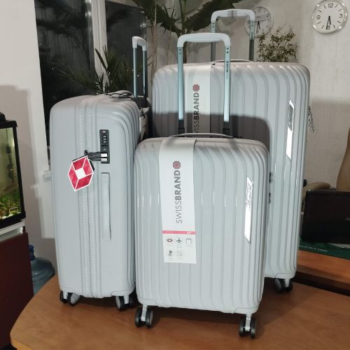 Чемодан Swissbrand Narberth (M) Grey (SWB_LHNAR801M)