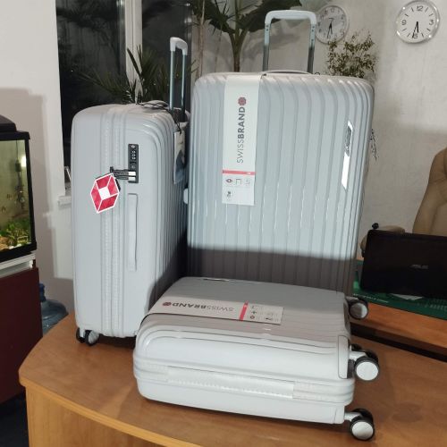 Чемодан Swissbrand Narberth (M) Grey (SWB_LHNAR801M)