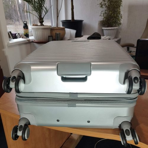 Чемодан средний Swissbrand Rome (M) Polycarbonate/ABS-Plastic Silver (SWB_LHROM002M)