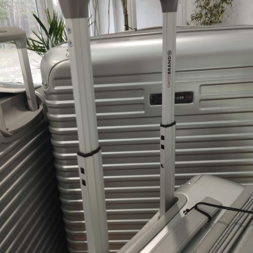 Чемодан средний Swissbrand Rome (M) Polycarbonate/ABS-Plastic Silver (SWB_LHROM002M)