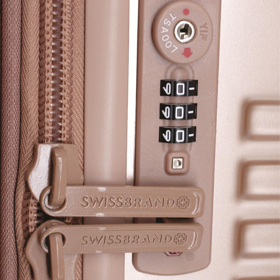 Чемодан Swissbrand Rome (L) Rose Gold (SWB_LHROM003L)