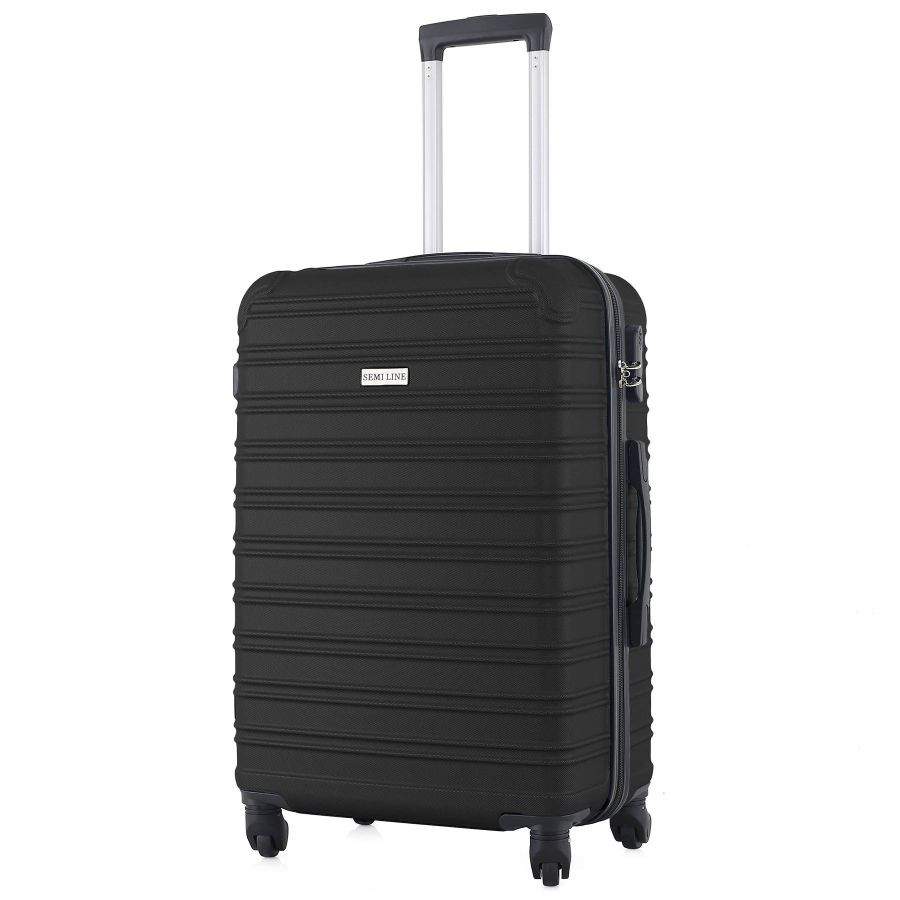 Чемодан Semi Line 24 дюйма (M) Black (T5636-2)