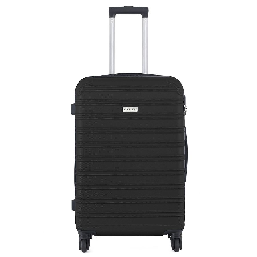 Чемодан Semi Line 24 дюйма (M) Black (T5636-2)