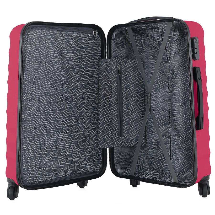 Чемодан большой  Semi Line 28 дюймов (L) ABS-Plastic Dark Rose (T5633-3)