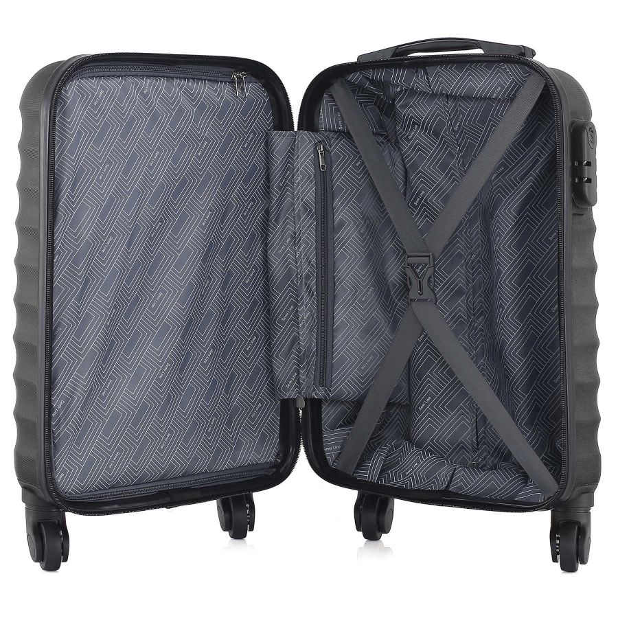 Чемодан маленький под ручную кладь Semi Line 20 (S) ABS-Plastic Black (T5634-1)