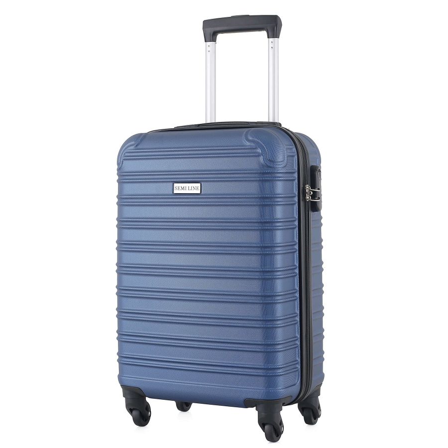 Чемодан маленький под ручную кладь Semi Line 20 (S) ABS-Plastic Blue (T5635-1)