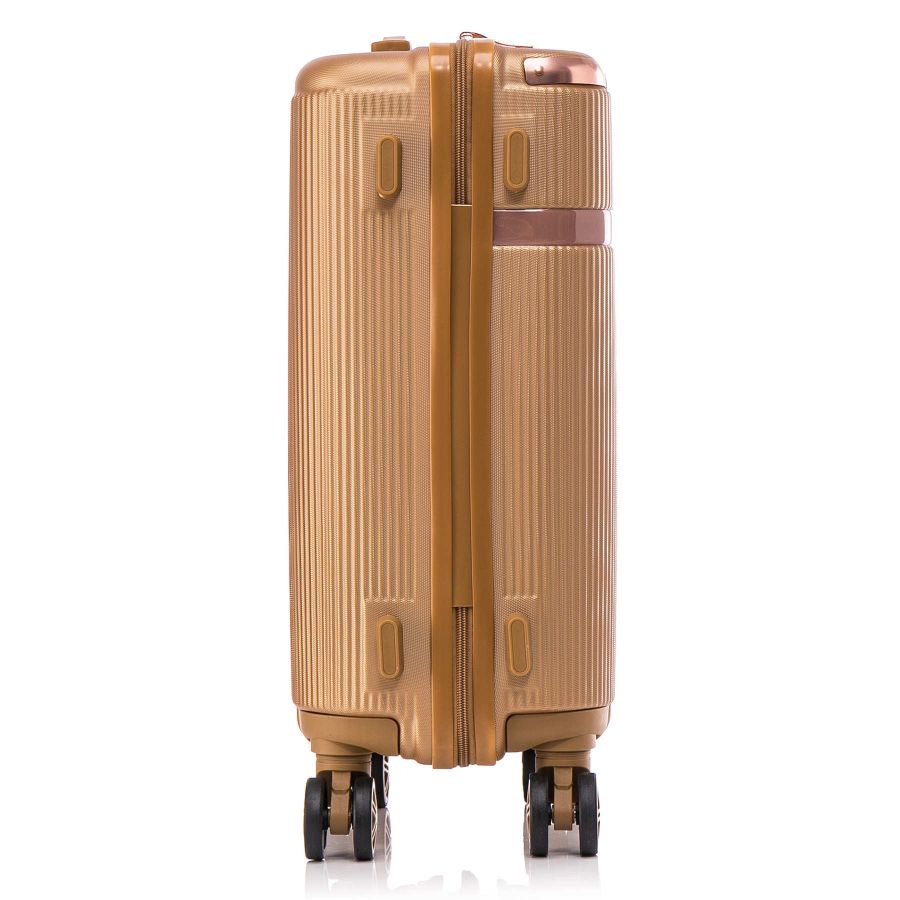 Чемодан маленький под ручную кладь Semi Line 20 (S)  ABS-Plasstic Gold (T5667-2)