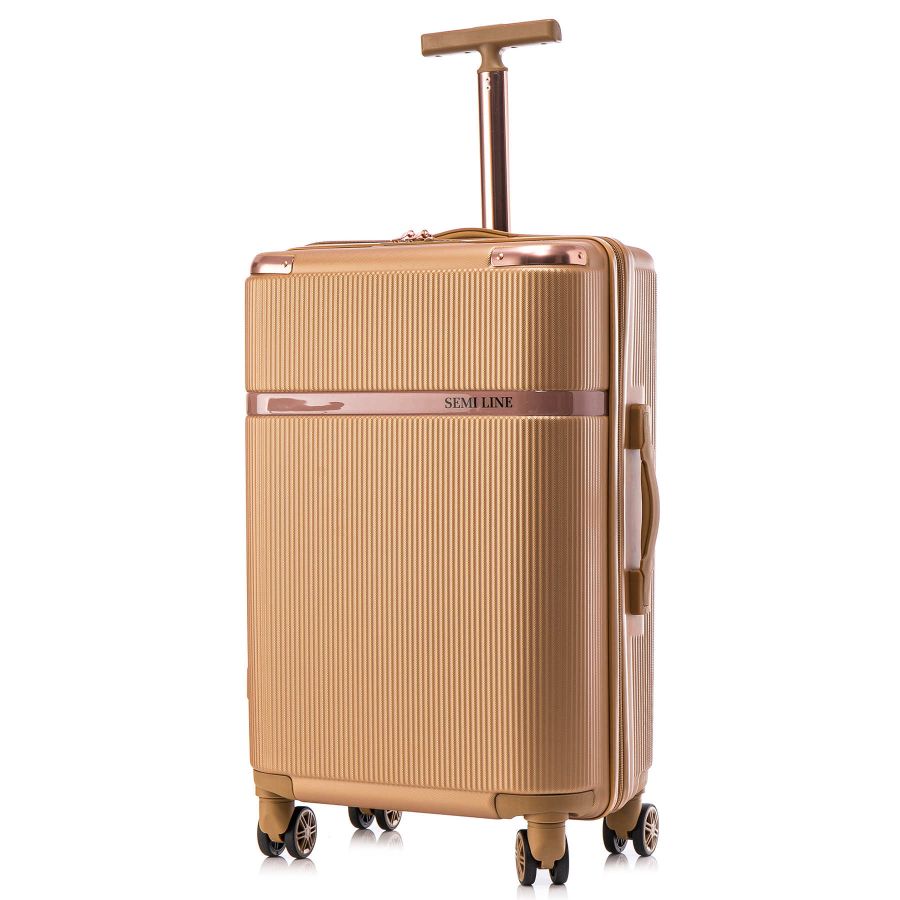 Чемодан средний Semi Line 24 дюйма (M) ABS-Plastic Gold (T5667-3)