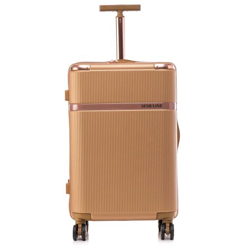 Чемодан средний Semi Line 24 дюйма (M) ABS-Plastic Gold (T5667-3)