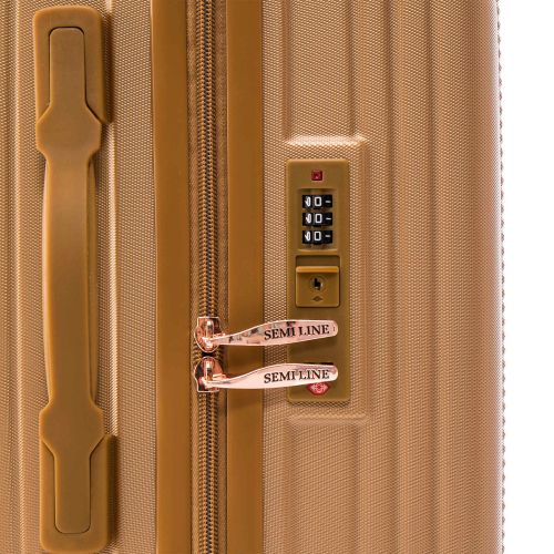 Чемодан средний Semi Line 24 дюйма (M) ABS-Plastic Gold (T5667-3)