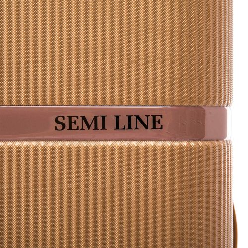 Чемодан средний Semi Line 24 дюйма (M) ABS-Plastic Gold (T5667-3)