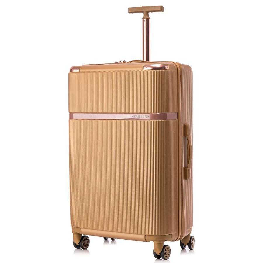 Чемодан большой Semi Line 28 дюймов (L) ABS-Plastic Gold (T5667-4)