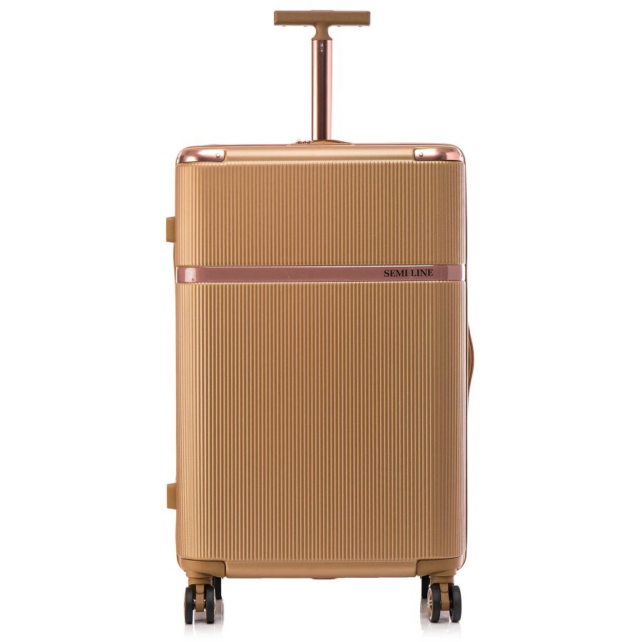 Чемодан большой Semi Line 28 дюймов (L) ABS-Plastic Gold (T5667-4)