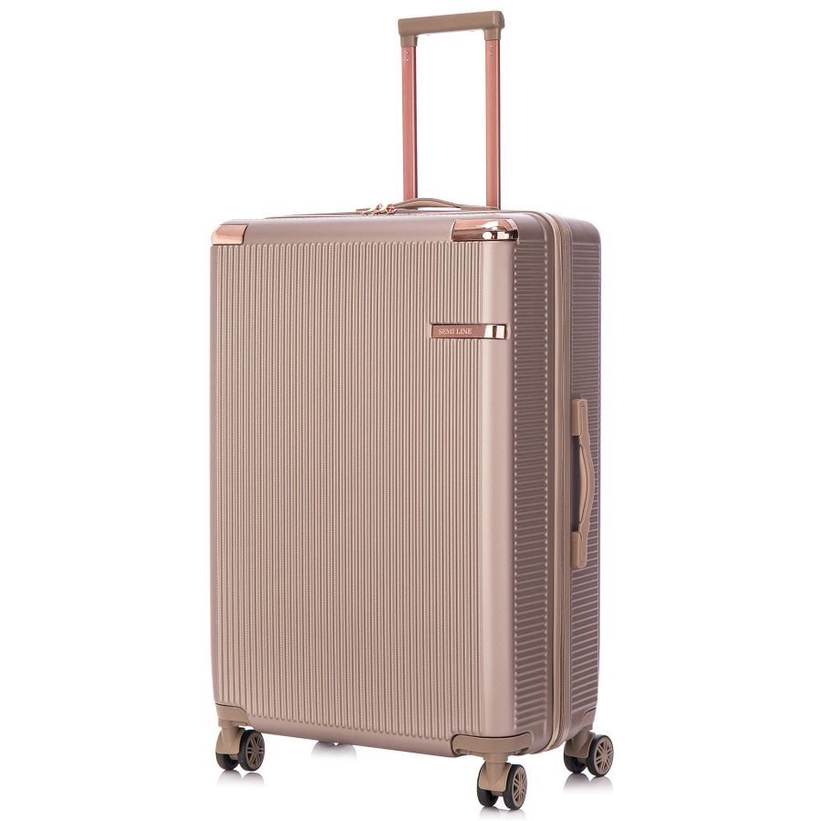 Чемодан большой Semi Line 28 дюймов (L) ABS-Plastic Champagne (T5666-5)