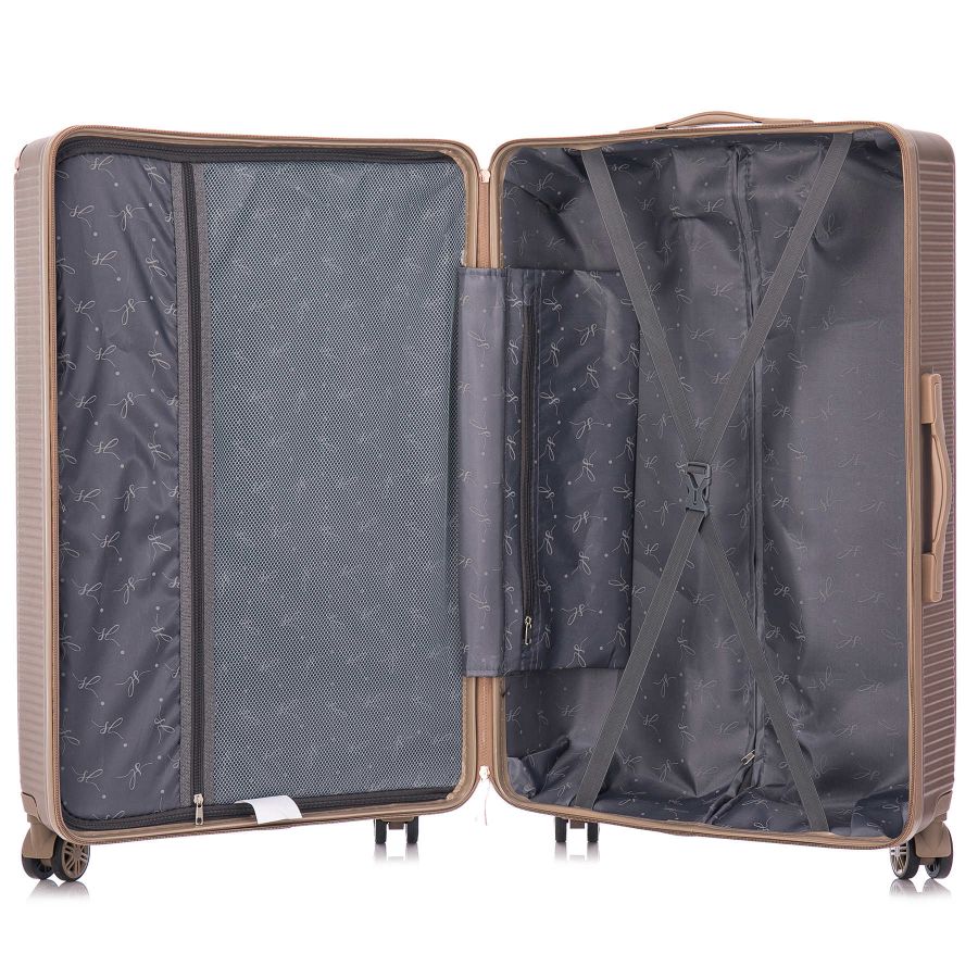 Чемодан большой Semi Line 28 дюймов (L) ABS-Plastic Champagne (T5666-5)