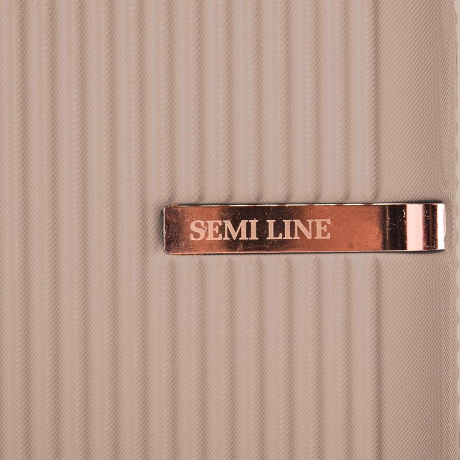 Чемодан большой Semi Line 28 дюймов (L) ABS-Plastic Champagne (T5666-5)
