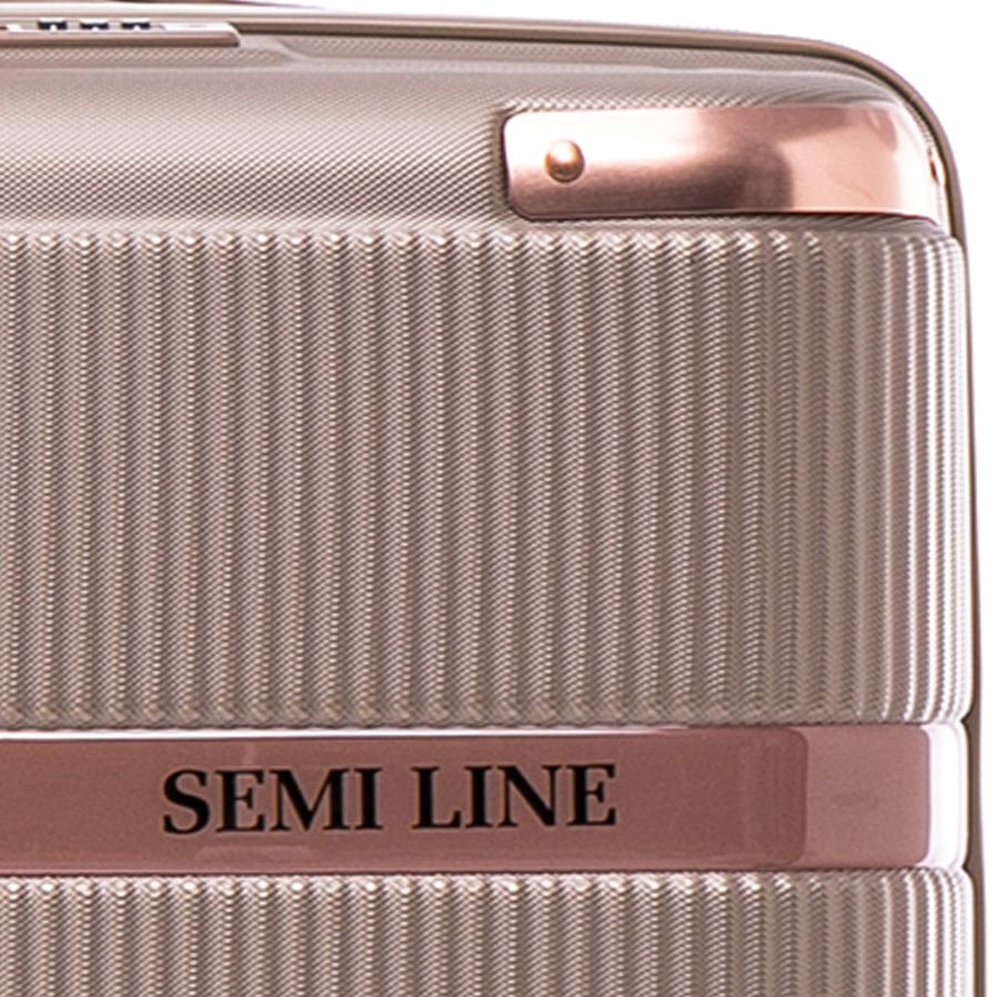 Чемодан средний Semi Line 24 дюйма (M) ABS-Plastic Champagne (T5668-3)